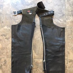 BRISTOL GOLDEN CROWN LEATHER CHAPS